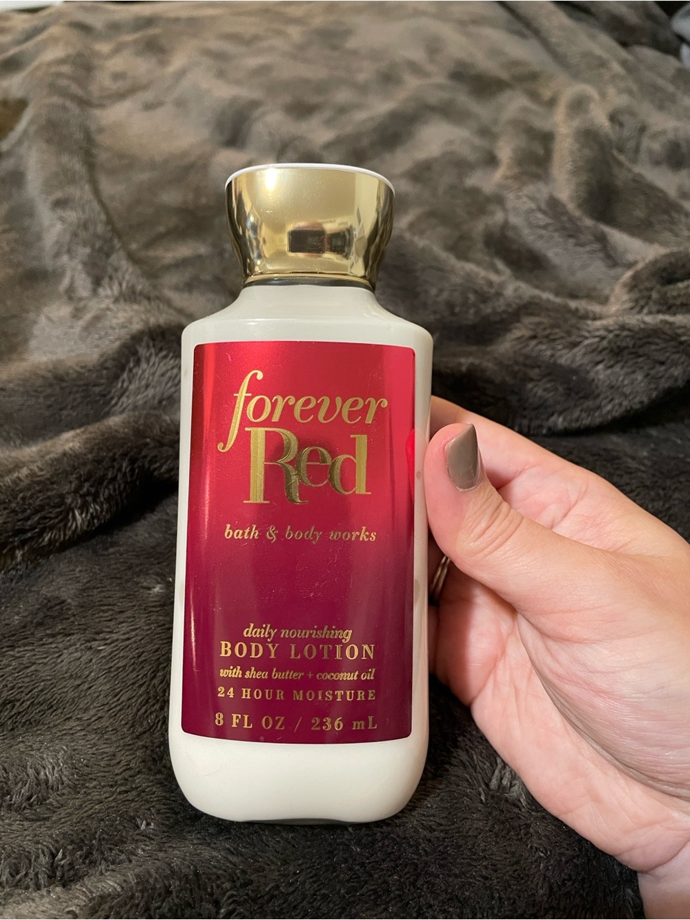 Bath & Body Works Forever Red Body Lotion - Red & Gold Accents